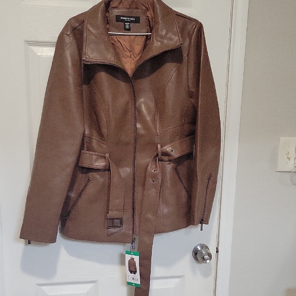 Brown Leather Jacket - image 2